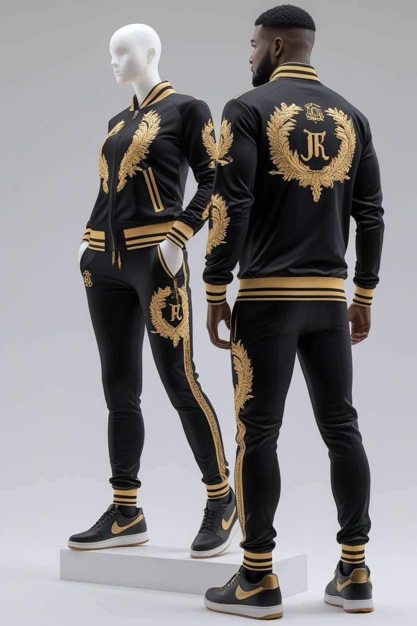 Custom Embroidered Tracksuits | Premium Logo Embroidery | Pakistan Manufacturer