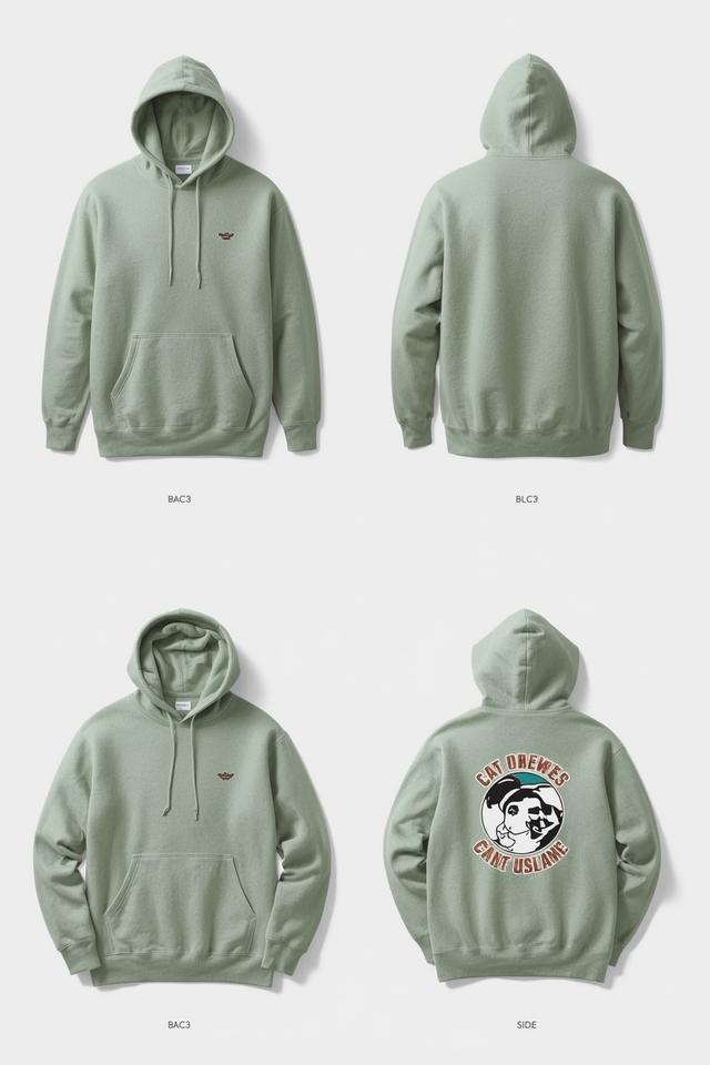 Custom hoodie with embroidered logo and premium finish