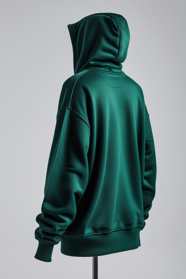 Heavyweight hoodie with embroidery and puff printing