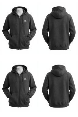 Zip-Up Hoodies Wholesale Pakistan | Full-Zip Fleece | Custom Branding | MOQ 50 2