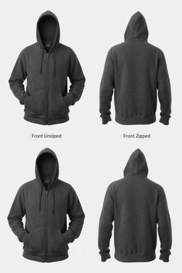 Zip-Up Hoodies Wholesale Pakistan | Full-Zip Fleece | Custom Branding | MOQ 50 4