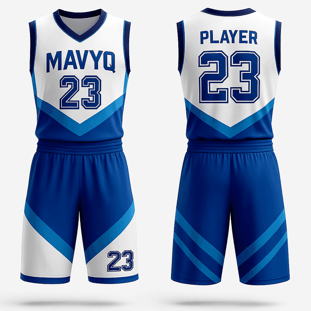 Custom basketball jersey with tackle twill numbers
